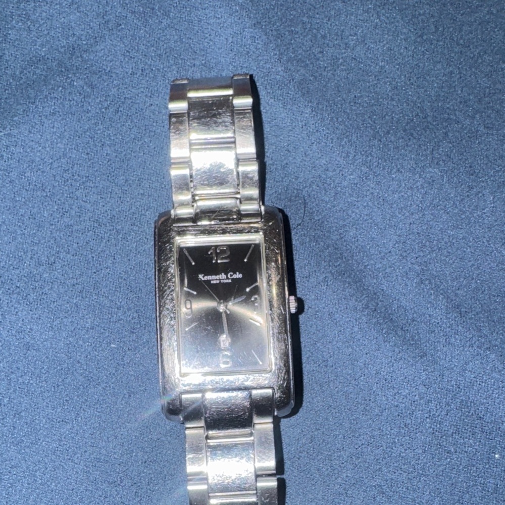Kenneth Cole Silver Rectangular Watch - image 3